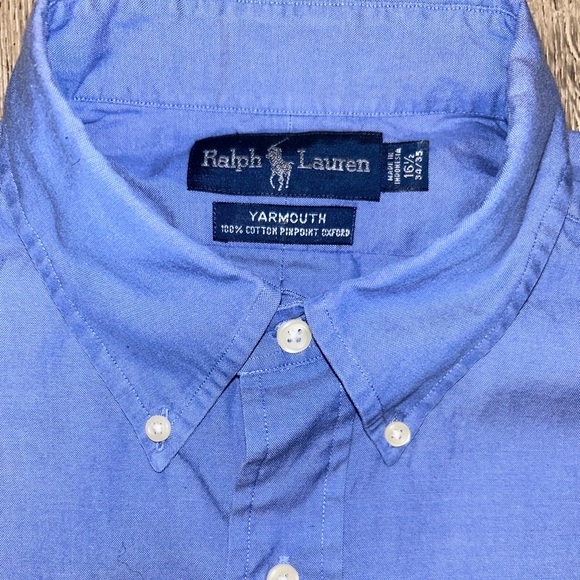 Ralph Lauren Yarmouth Button Down Shirt with Flesh Pony - Picture 2 of 4